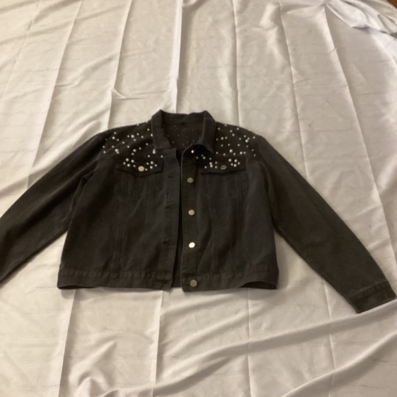 Pearl Beading Denim Jacket - Picture 5 of 6